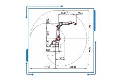 China 6 Axis Mig Welding Robot Arm GBS6-C2080 With Ehave CM350AR Welding Machine supplier