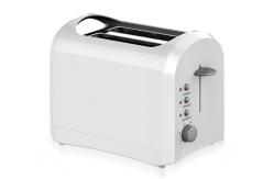 China Anti Slip Feet Red Long Slot Toaster 2 Slice Bread Centering Function supplier