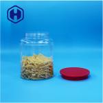 Oval Shaped Clear Plastic Nuts Candies Pepper Cookies Baby Food Jar Screw Top Lid for sale