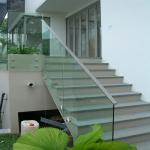 OEM Security Glass Aluminium Railing Channel U Shape For Courtyard Balcony for sale