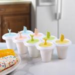 Recycled Popsicle Plastic Ice Cream Mould Children Reusable Popsicle Sticks for sale