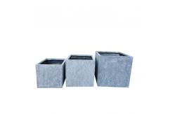 China Round Fibre Clay Pots Frost Resistant Waterproof For Garden supplier