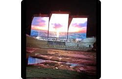 China H2020-1LED Transparent LED Mesh Screen Outdoor High Brightness Waterproof IP68 supplier