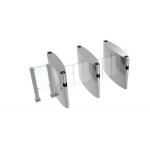 Optical Passage Clear Acrylic Sliding Lane Barrier TCP IP For Pedestrian