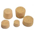 Food Grade Natural Tapered Cork Lid Stoppers Agglomerated for sale