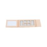 Empty Eco Friendly Baked Eyeshadow Palette 6 Colors PMS Color With Glass Mirror for sale