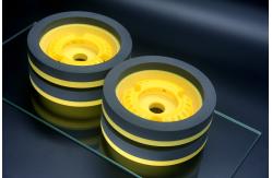 China Yellow Resin Grinding Wheel Diamond Glass Edging For Bevelling Machine supplier