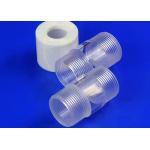 Fire Polished Heating Clear Quartz Tube With Ptfe Screw Lid Female Thread for sale
