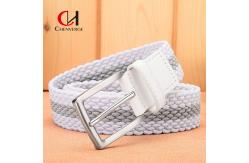 China Non Punching Breathable Woven Elastic Belt Casual Men'S Canvas Belt High Grade supplier