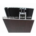 Wood Grain Visible Aluminum Frame Glass Curtain Wall Glass Roof Framing Aluminum Profile for sale