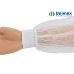 China PP SMS PE Disposable Sleeve Cover 18gsm 35gsm With Elastic Cuff manufacturer