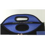 Factory made soft feeling neoprene cooler bag neoprene lunch bag with handle
