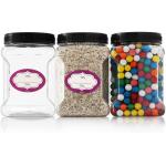 380ml Plastic Screw Cap Jars 20cmx20cm Plastic Cookie Containers