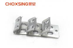 China 5 Hole 1.0mm Metal Upholstery Clips , No Sag Spring Clips Galvanized Finished supplier