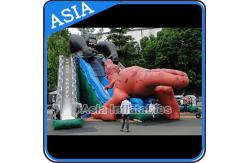 China Inflatable Gorilla Kongo Crazy Fight with Dinosaur Giant Slide supplier