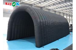 China 210D Oxford  Black Inflatable Tunnel Tent Multi Function For Activities Exhibitions supplier