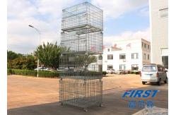 China Wire mesh container used in storing goods in warehouse supplier