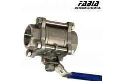 China Manual High Pressure Three Piece Ball Valve supplier