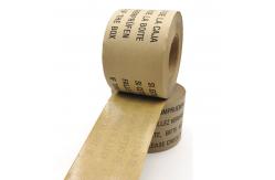 China Writable Kraft Flatback Paper Tape For Writing And Markings On Reused Boxes supplier
