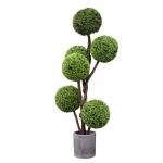 180Cm Spherical Simulated Plant Fake Boxwood Indoor Plastic Potted Bonsai for sale