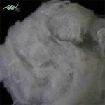 Customized Crimp Recycled Synthetic Staple Fiber Off White For Filling