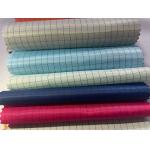 5mm Grid Orange Pink Polyester Anti - Static ESD Woven Fabric For Antistatic Clothing for sale
