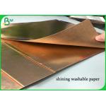 Tear Resistant Roll 0.55mm Shining Washable Kraft Paper For Bag