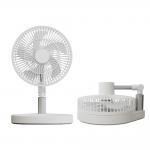 Rechargeable Portable Foldable Table Fan 10000mah Battery Foldable Fan With LED Light for sale