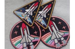 China Fashion Pattern Embroidered Patches With Heating Melt On Back Of Laser supplier