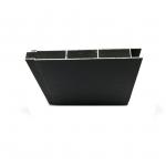 Black Powder Coated Anodized Aluminium Door Profiles For Roller Shutter Louver