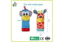 China 3.36 Ounces Baby Plush Rattle , ASTM Foot And Wrist Rattles supplier