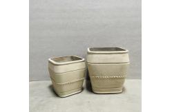 China Upgrade Outdoor Space GRC Flower Planters In Ancients Style L38*W38*H38CM supplier