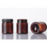 Barbecue Powder 65mm 4 Oz Amber Plastic Jars Containers With Lids ODM for sale