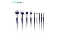 China Plastic Handle 9PCS Synthetic Makeup Brushes Eyeshadow Private Label supplier