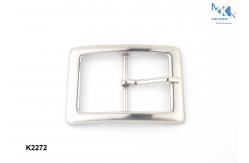 China Shiny Silver Metal Belt Pin Buckle 37mm Inner Size Customized Design supplier