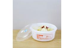 China Round Plastic Lunch Microwave Soup Pot Bowl Crisper With Lid supplier