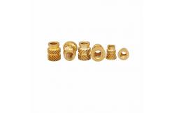China Crown Mark Processing Custom Through-Hole Knurled Copper Nut Double Twill Brass Nut supplier