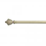 Paint Craft Pipe Curtain Rods Sets With 3M Resin Curtain Finials Single Bracket