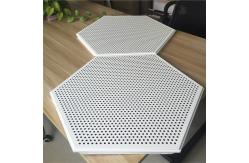 China Plain Hexagonal Sound Absorption Ceiling Panels Pre Painted 404mm supplier