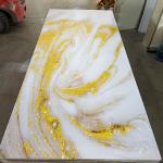 4*8 Ft UV PVC Marble Sheet Waterproof Hot Stamping/3D Printed Indoor Panels UV Boards for sale