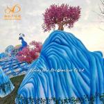 Large Outdoor Silk Chinese Lantern Colorful for City Decoration for sale