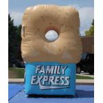 Gaint Inflatable Bottles / Family Express Donut Inflatable Football Toss for sale