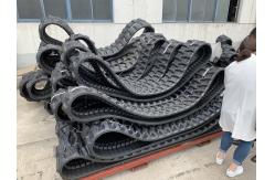 China Excavator Paver Crawler Rubber Tracks Bolt On Wide Ground Adaptability supplier