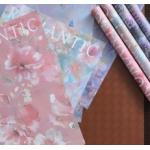 High end Sicilian oil painting style flower wrapping paper for sale