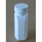 40ml HDPE Pharmaceutical Pill Bottles , Flat Medical Empty Tablet Bottles Aluminium Liner