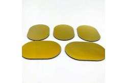 China Gold Layer Optical Quartz Glass Plate of 6.91g/cm3 Density supplier