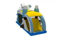 China Animals Theme Ice And Snow 4x7.5x4.2m Inflatable Obstacle Courses supplier