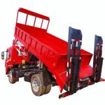 Dongfeng Flat Bed Truck With Cargo Box , Self Unloading Self Discharge Truck for sale