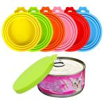 BPA FreeFood Can Lids Silicone Pet Food Can Covers For Dog Cat Food, One Can Cap Fit Most Standard Size Dog Cat Food Can for sale