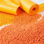 Orange Yellow Color Masterbatch Polymer Compounds For Blown Film Anti Aging for sale